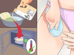 كيفية إزالة شعر البيكيني بالشمع في المنزل: 14 خطوة (صور توضيحية)