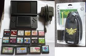 Sistema original, incluye r4 con juegos y cargador usb. Ds Lite Dark Blue Charger 16 Games Zelda Storage Bag New Catawiki