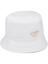 Prada Logo Bucket Hat Farfetch Prada Hats White Prada