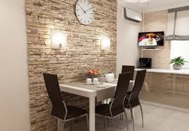 Airy living room with stacked stone wall. Decorative Stone For Interior Walls Design Options Photos