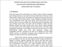 Check spelling or type a new query. Contoh Proposal Kegiatan Pameran Seni Rupa Di Sekolah Pustakapengetahuan Com