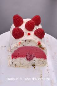 Buche Glacee Nougat Framboise Dans La Cuisine D Audinette En 2020 Idee Recette Noel Buche Glacee Recette Dessert Noel