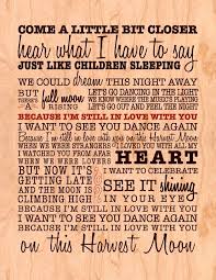 Lyrics To Harvest Moon By Neil Young Because I M Still In Love With You On This Harvest Moon Neil Young Moon Song Harvest Moon