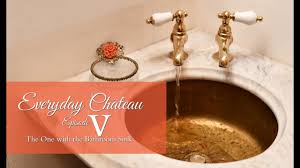 build a vintage brass bucket sink