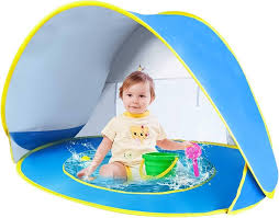 Pop Up Baby UV-tält med inbyggd pool