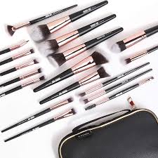 We'll tell you when price drops! Buy Makeup Brushes 18 Pcs Professional Premium Synthetic Makeup Brush Set With Case Foundation Kabuki Eye Travel Make Up Brushes Sets Black Gold Online In Turkey B08b8vtd78
