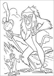 Kleurplaten van alle diseny figuren die je kan bedenken, mickey en minnie, donald en katrien, kwik, kwak en kwek, cars, planes en nog heel veel meer. Kleurplaat Lion King Of De Leeuwenkoning Rafiki Pra