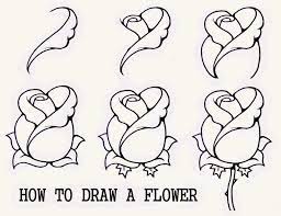 Easy Pencil Sketches Step By Step See More About Easy Pencil Sketches Step By Step Easy 3d Pencil Drawings Step B Flower Drawing Roses Drawing Easy Drawings
