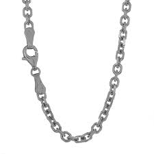 10k Solid White Gold 0 8 Mm Cable Chain Necklace Lobster Claw Clasp 20 Cl119myzzit Chain Necklace Gold Neck Chain Chain