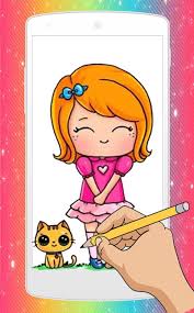 Here are cute easy drawings for everyone. How To Draw Chibi Cute Girls Princess For Android Apk Download