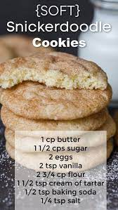 The Best Snickerdoodle Cookies Natashaskitchen Com In 2021 Best Snickerdoodle Cookies Snicker Doodle Cookies Dessert Recipes Easy