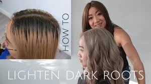 That's why it's especially important that your stylist uses the right products during your appointment. How To Evenly Lighten Dark Roots To Blonde Hair Youtube