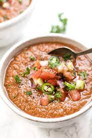 Spicy Tomato Gazpacho Recipe Super Easy Simply Quinoa Recipe Gazpacho Recipe Tomato Gazpacho Recipes