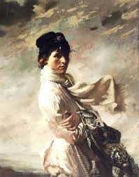 A study and a chalk of Grace by her husband William Orpen for auction.