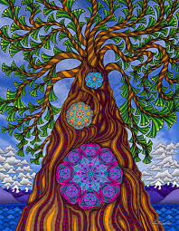 Skunk Harbor Phil Lewis Art Tree Art Tree Of Life Art Psychedelic Art