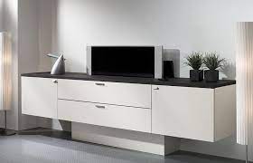 tv lift design tv meubel of tv kast naar eigen ontwerp tv verbergen meubel ideeen design woonkamers