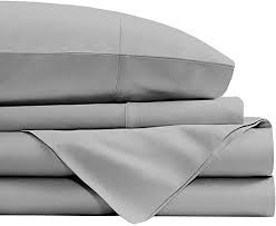 Arlinen Sheet Set Twin Xxl Size Light Grey Solid Fit Mattress Up To 15 Inch Deep Pocket Egyptian Cotton 400 Thre In 2020 Cotton Sheet Sets Sheet Sets 100 Cotton Sheets