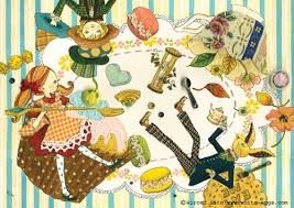 田園拼布風的愛麗絲by Hiromi Sato Cute Illustration Art Inspiration Cute Scrapbooks