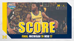 And michigan will take on baylor at the basketball hall of fame women's showcase in december. Michigan Men S Basketball On Twitter Final Michigan State 77 Michigan 70 Xaviersimpson3 Iggy Braz And Poole All Score 15 Points But Michigan Comes Up Short The Wolverines Fall At Home For The First