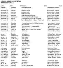 Previous season next season record: Jeff Rabjohns On Twitter The Indiana 2019 20 Men S Basketball Schedule Iubb