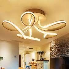 New Modern Led Ceiling Lights For Living Room Bedroom Aluminum Acrylic Home Dec Modern Led Ce Modern Led Ceiling Lights Led Ceiling Lights Living Room Lighting