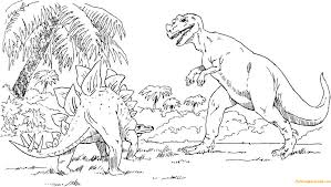 New users enjoy 60% off. Stegosaurus And Tyrannosaurus Coloring Pages Dinosaurs Coloring Pages Coloring Pages For Kids And Adults