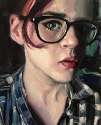 Alla Prima Oil Painting: Woman With Glasses Portrait