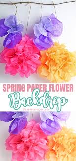 See more ideas about paper flowers, tissue paper flowers, flower crafts. Diy Paper Flower Backdrop Easy Peasy Creative Ideas