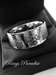 12mm Celtic Wedding Band Love Knot Ring Mens Women Scottish Ring Men Celtic Ring Authentic Celtic Wedding Bands Mens Wedding Rings Celtic Wedding Band Set