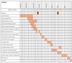 research dissertation gantt chart term paper example