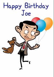 Mr Bean Birthday Card Any Name Greeting Mr Bean Birthday Mr Bean Mr Bean Cartoon