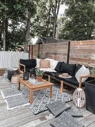 Boho Cozy Outdoor Living Area Outdoor Living Deck Outdoor Living Areas Boho Outdoor Decor