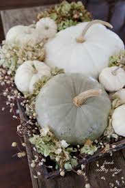 Five Minute Decorating Autumn Vignette Ideas French Country Cottage White Pumpkin Decor Farmhouse Fall Decor Fall Centerpiece