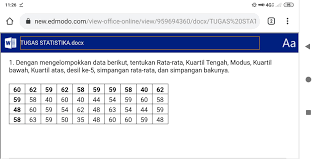 Soal Statistika Kelas 12 Mohon Dibantu Dengan Cepat Dan Tepat Caranya Mohon Ditulis Brainly Co Id