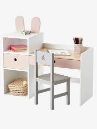 Bestelle hochwertige schreibtische für kinder bequem online! Vertbaudet Kinder Schreibtisch Hase In Weiss