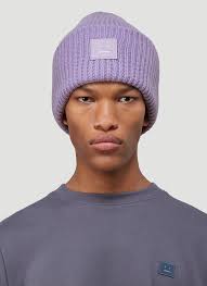 The ultimate destination for guaranteed authentic alexander wang knitwear at up to 70% off. Acne Studios Pansy N Face Knit Hat In Purple Ln Cc