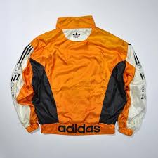 Adidas Black And Orange Jacket Rare Vintage 90s Adidas Windbreaker Jacket Adidas New Body Adidas Track Top Track Suit Adidas Germany Fl Adidas Windbreaker Concept Clothing Adidas Retro