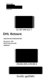 Eingebundene buchungsmaske auf ihrer webseite (webservice) Retoure Dhl Welcher Barcode Amazon Post Paket