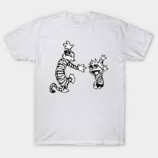 Digital printing is an amazing process that involves your artwork calvin and hobbes show muscle being processed by a computer and then printed directly onto the surface of your product. Buy Calvin And Hobbes Shirt Cheap Online