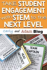 Take Student Engagement To The Next Level With Stem Group Roles Carly And Adam Stem Lesson Student Engagement Stem Challenges