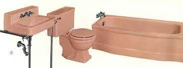 Based on the 1951 report of the coordinating committee for a national plumbing code. The Color Pink In Bathroom Sinks Tubs And Toilets From 1927 1962
