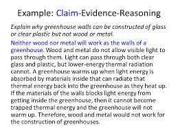 How to start a reasoning sentence. Claim Evidence Reasoning Claim A Statement That Answers The Original Question Usually Just One Sentence Evidence All Of The Data That Supports Ppt Download