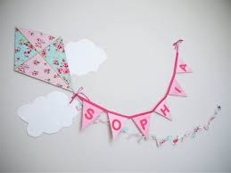 Kite Bedroom Decor Whimsical Nursery Decoration Let S Go Fly A Kite Wooden And Fabric Kite Wall Hanging With Persona Kite Decoration Baby Crafts Baby Decor