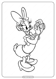 Let's help daisy duck put on the most unique and outstanding, and fashionable outfits. Printable Daisy Duck Pdf Coloring Page 08