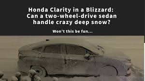 This phev can accommodate up. 2018 Honda Clarity Any Good In A Real Winter Youtube