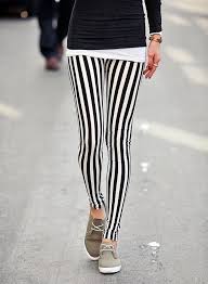 Black And White Striped Pants Outfit Ideas Ship From Ny Angel Wing Beaded Headband Strip Leggings Style Fashion