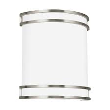 And that goes for bathroom sconces as well, that extra layer of lighting makes such a difference in bathrooms. Sea Gull Lighting Ada Wall Sconces Brushed Nickel 10 Inch Led Bath Sconce 4933593s 962 Bellacor