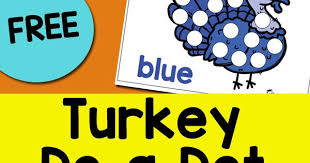 Free printable thanksgiving activity for toddlers and preschoolers using dot markers. Thanksgiving Turkey Do A Dot Sheets Totschooling Toddler Preschool Kindergarten Educational Printables