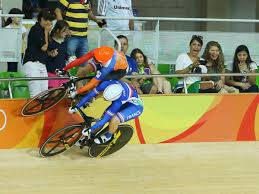 She was one of the favourites to win gold in the women's . Rio 2016 Dutch Cyclist Laurine Van Riessen Prevents Nasty Collision By Riding Up Side Of Track During Keirin The Independent The Independent