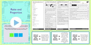 Download free printable ratio and proportion worksheets to practice. Proportion And Ratio Year 6 Lesson Pack Teacher Made